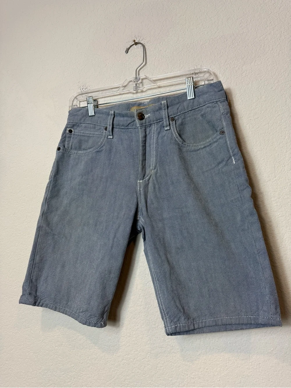 Joe's Jeans Daire Light Blue Denim Shorts Pinstripe 100% Cotton Casual Men’s 29